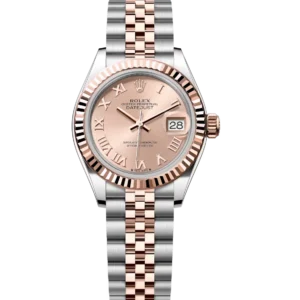 Rolex Lady-Datejust 28 Oyster Perpetual Oystersteel and Everose gold rosé-colour dial Jubilee band Reference 279171