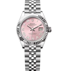 Rolex Lady-Datejust 28 Oyster Perpetual Oystersteel and white gold pink dial Jubilee band Reference 279174