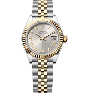 Rolex Lady-Datejust 28 Oyster Perpetual Oystersteel and yellow gold silver dial Jubilee band Reference 279173