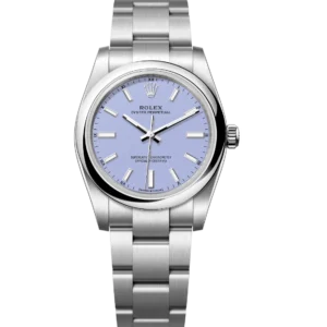 Rolex Oyster Perpetual 34 lavender dial Oyster band Reference 124200