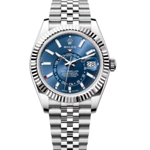 Rolex Sky-Dweller 42 Oyster Perpetual Oystersteel and white gold bright blue dial Jubilee band Reference 336934