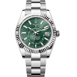 Rolex Sky-Dweller 42 Oyster Perpetual Oystersteel and white gold mint green dial Oyster band Reference 336934