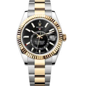 Rolex Sky-Dweller 42 Oyster Perpetual Oystersteel and yellow gold bright black dial Oyster band Reference 336933