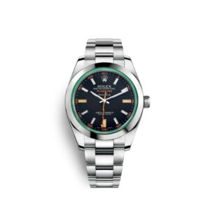Milgauss 116400 GV Real Green Sapphire 904L SS VSF 1:1 Best Edition Black Dial on 904L SS Bracelet SA3131
